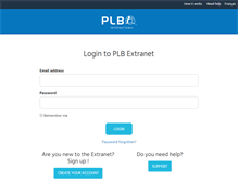 Tablet Screenshot of plbextranet.com